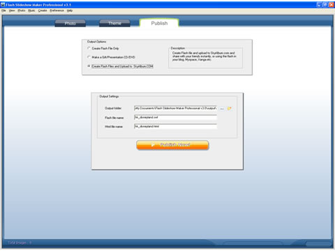 Create Flash Slideshow For Yahoo 360 Blog and upload
