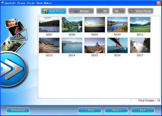 Flash Album Maker for website - flash slide shows - slideshow script