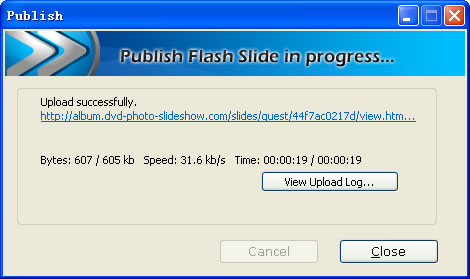 Upload Flash Slideshow Maker 2
